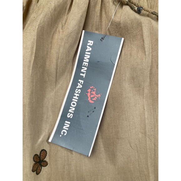 Vintage 80s Maxi Skirt 1980s Boho Cotton Retro Hippie Whimsigoth Size Large XL - Picture 4 of 8